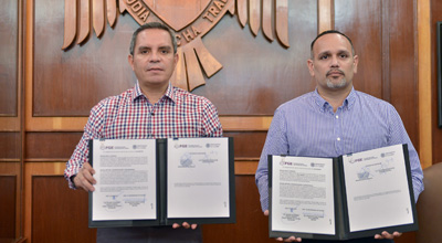 Firman convenio de colaboración UdeC y Fiscalía General de Estado