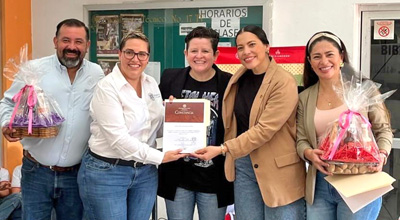 Bachillerato 25 recibe a fundadoras de “María Amores”, únicas colimenses en Shark Tank México