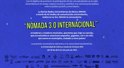 Invitan a participar en concurso musical  nacional Nómada 3.0 Internacional