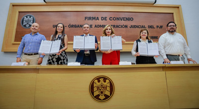 UdeC, primera universidad con la que firma convenio  el Órgano de Administración Judicial