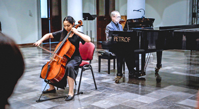 Ofrecen concierto en la Pinacoteca  estudiantes de excelencia del IUBA