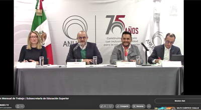 Participa UdeC en reunión mensual de universidades con ANUIES y la Subsecretaría de Educación Superior